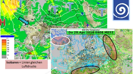 Interpretation der täglichen Wetterkarten