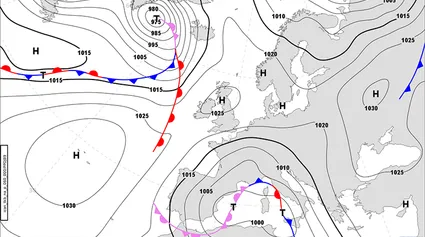 Wetterlage am 28. Februar 2016